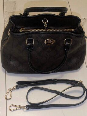 EUC Coach Margot Signature Satchel, Carryall & Crossbody, Khaki & Saddle,Small